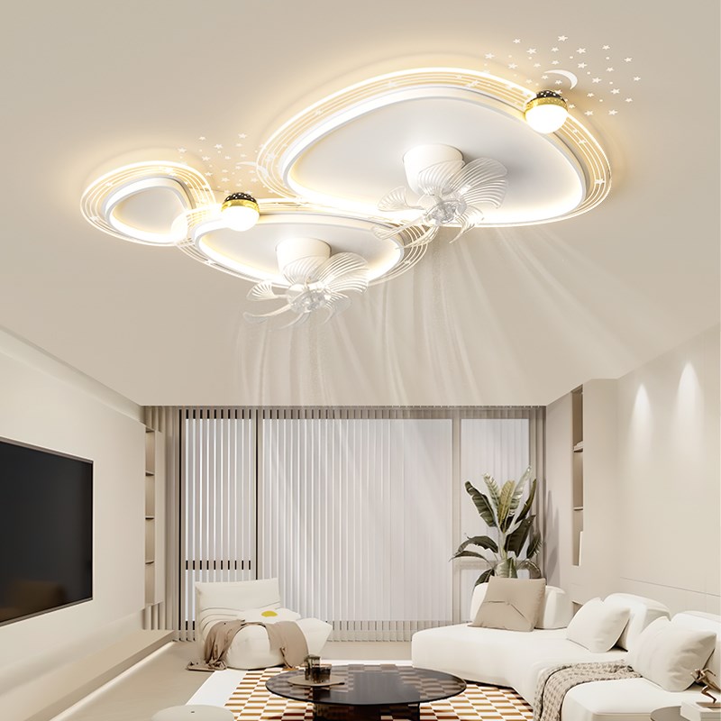全光谱护眼风扇灯家用简约吸顶卧室客厅吸顶风扇灯具全屋套餐组合