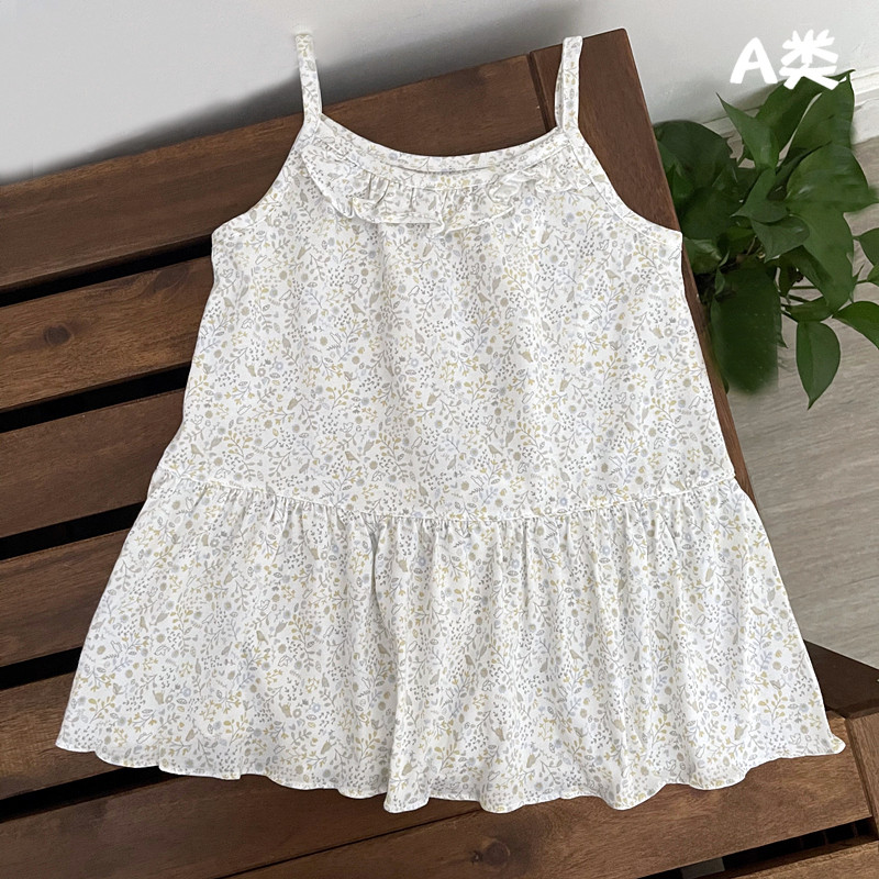 夏季儿童公主裙小女孩纯棉薄款婴儿背心连衣裙女宝宝吊带裙子夏装