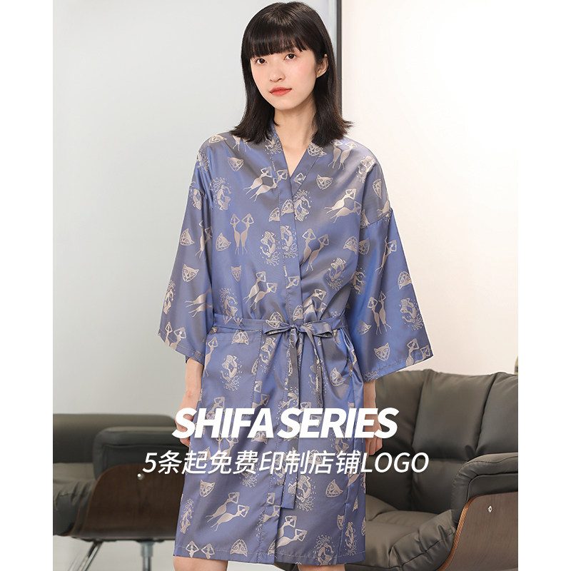 理发店客服发廊专用高档潮染发客袍剪发围布美发客袍不沾发定制