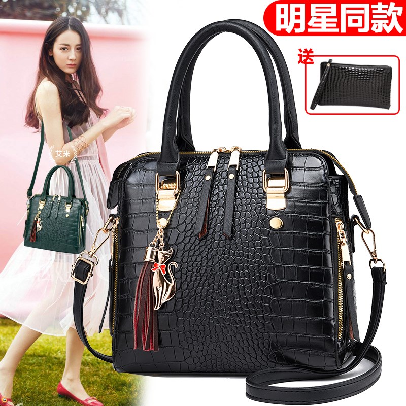 百搭软皮包包单肩斜挎女包夏季新款简约女士大气手提包时尚小包潮