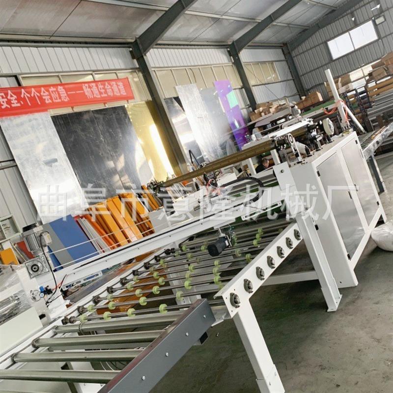 多层板全自动贴纸机木饰面PUR热胶覆膜机 防火板贴面机含安装调试