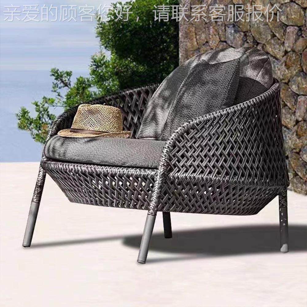 北欧户咨询客服外藤编沙发院设计师休闲椅墅庭别花园露台藤防水沙,商业/办公家具,商用藤编家具,淘宝优惠券,粉丝福利购,淘宝优惠卷
