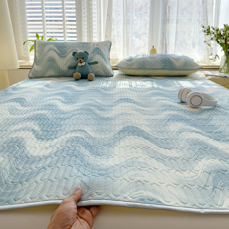 乳胶凉席四件套床笠款夏季冰丝席床单款学生宿舍三件套床笠罩夏天