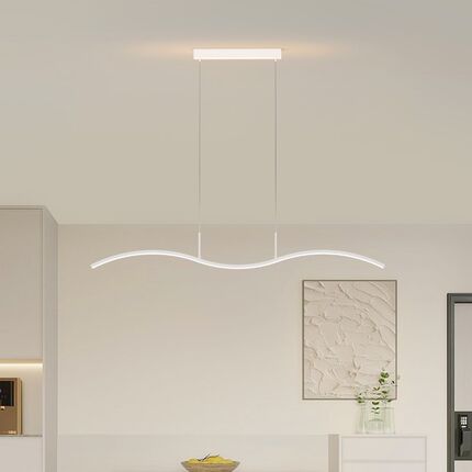 客厅吊灯现代简约大气北欧轻奢饭桌灯具网红新款吧台餐厅led吊灯