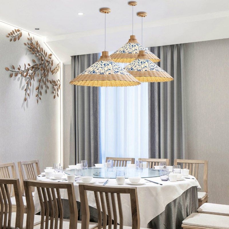伞形吊灯个性藤艺中国风餐厅民宿大堂楼梯组合灯新中式竹编雨伞灯,家装灯饰光源,餐厅吊灯,淘宝优惠券,粉丝福利购,淘宝优惠卷