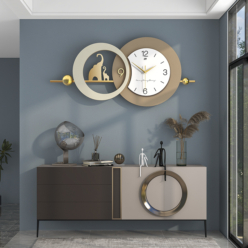 钟表挂钟客厅2022现代简约大气家用创意时尚新款餐厅装饰时钟挂墙