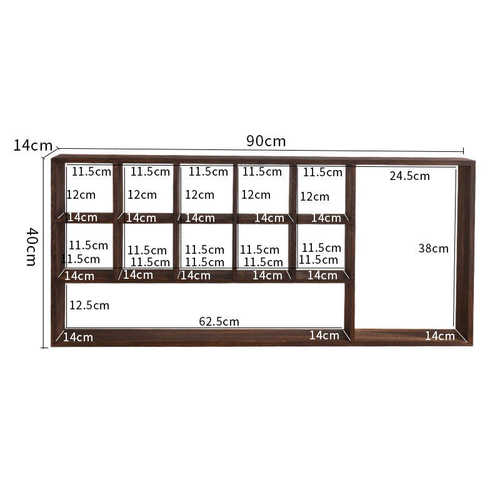 博古架收纳茶具壁挂茶壶架墙上式架架宝架古董挂多阁置实木墙物
