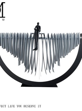 抽象艺术人物雕塑摆件北欧样板间书房售楼处客厅玄关电视柜装饰品