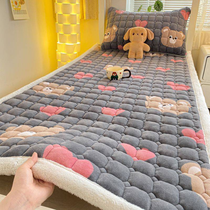 牛奶绒床垫软垫家用宿舍学生单人垫加厚床单磨毛秋冬保暖超软暖