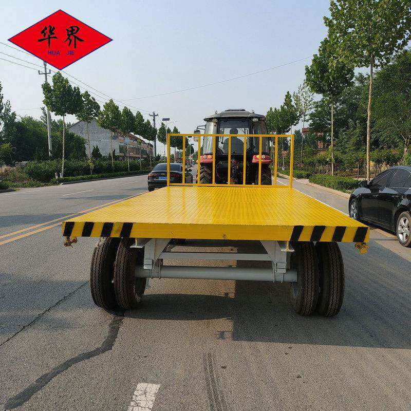 机场码头港口物资行李搬运车厂区物料周转平板运输车农用工具拖车