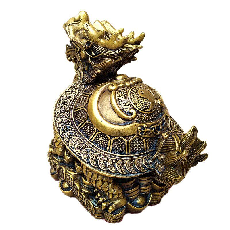 铜器铜龙龟铜工艺品摆件家居装饰品办公室摆设礼品