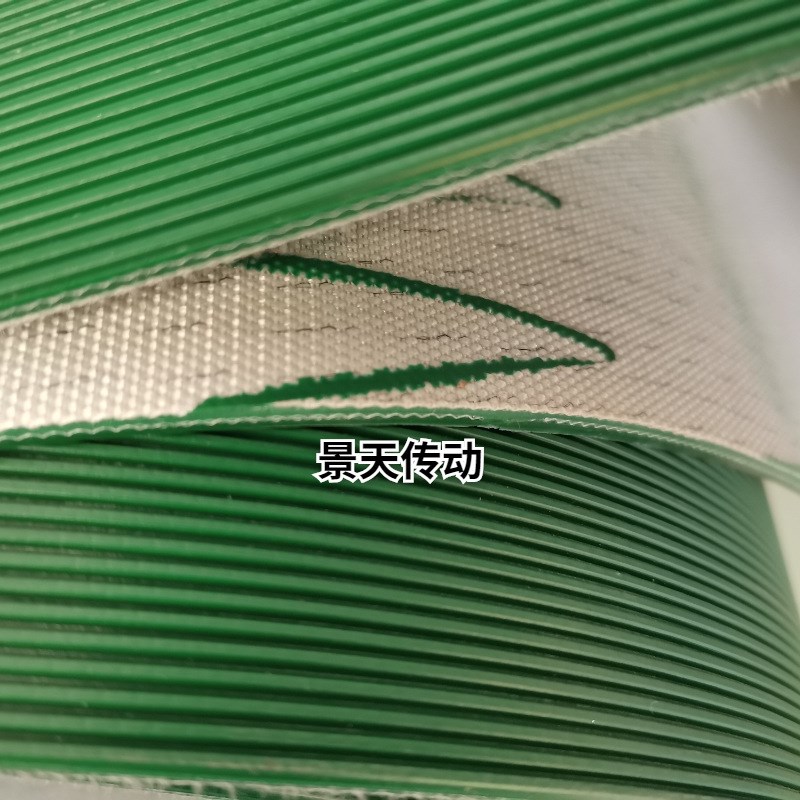 PVC绿色黑色直条纹输送带 地板机械传送带 木板钢板卷板机传送带