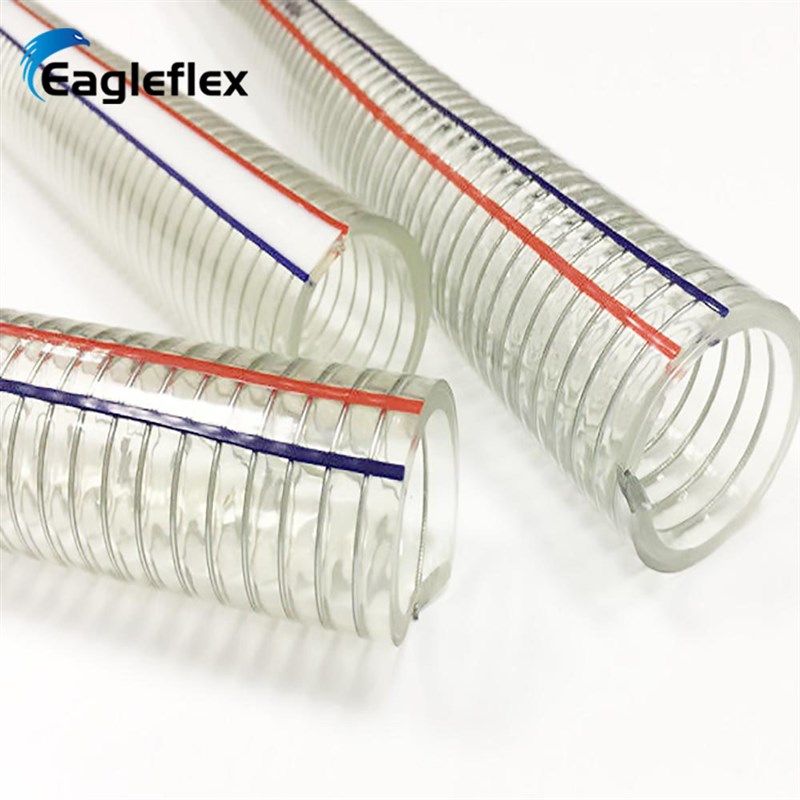 厂家现货220透明钢丝管pvc大口径抽水油排污管加厚耐腐蚀耐磨抗