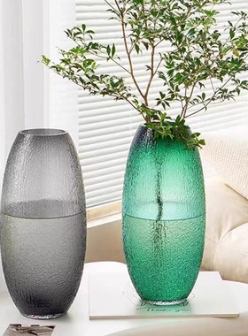 龙柳花瓶玻璃透明龙柳专用水养插花马醉木吊钟南天竹大号落地