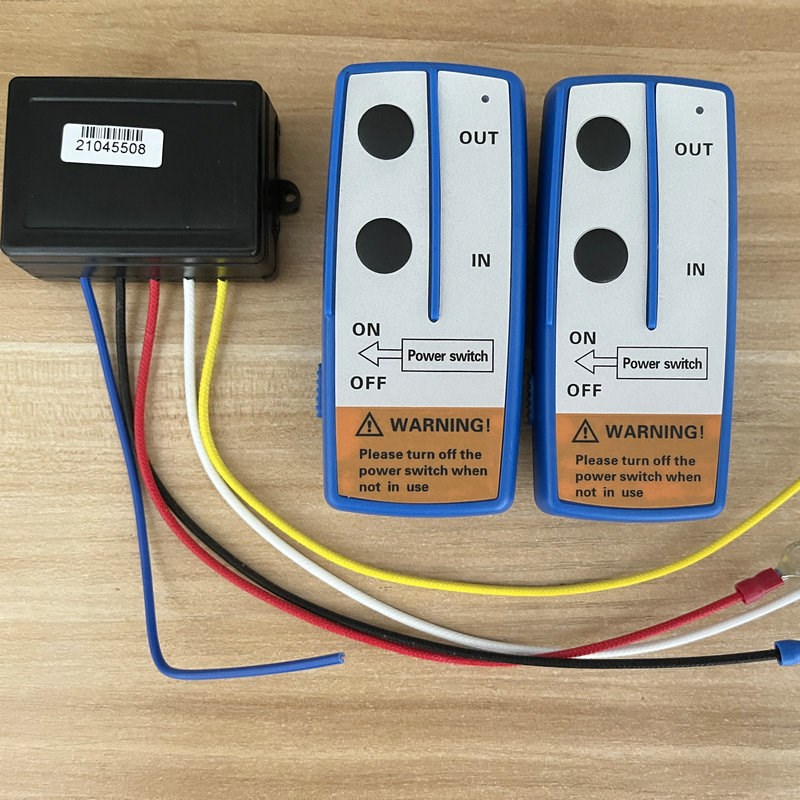 汽车通用电动绞盘无线遥控器12v24v车载吊机配件越野自救牵引器铰