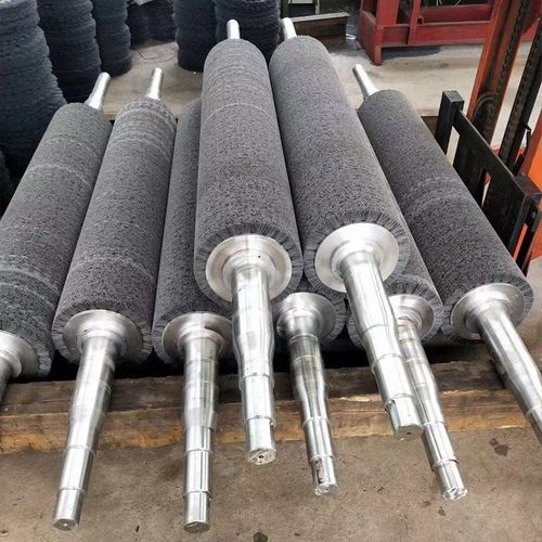 厂家直销 工业钢丝辊刷 毛刷辊金属抛光滚筒刷钢材除锈辊刷毛刺钢