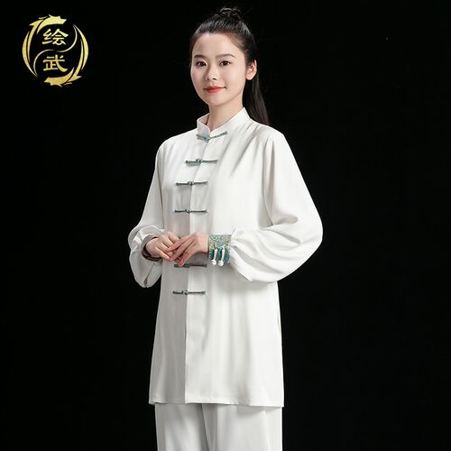 太极服女款新款春秋八段r锦练功服男健身气功晨练太极拳比赛表演