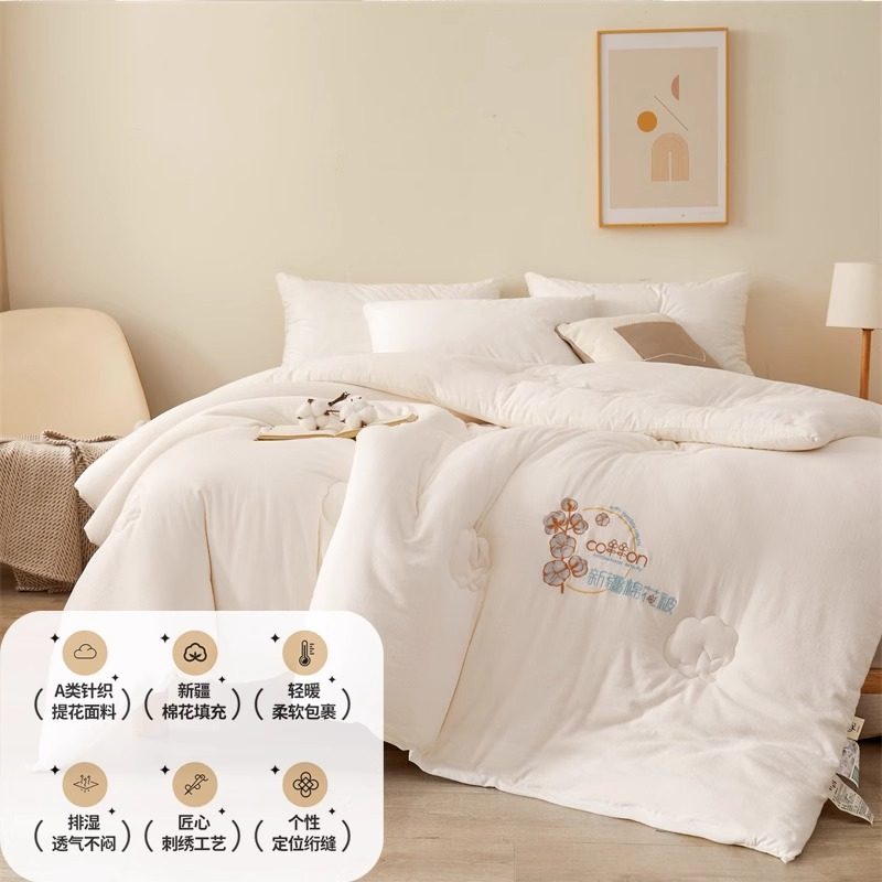新疆花被子c冬被棉被芯加厚保暖全棉儿童秋冬被2023新款冬季,床上用品,棉花被,淘宝优惠券,粉丝福利购,淘宝优惠卷
