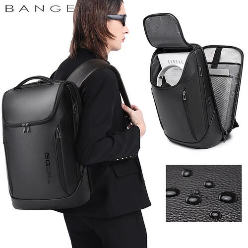 甄选BANGE真皮包新品背包头层牛皮商务双肩包休闲时尚士电脑背包