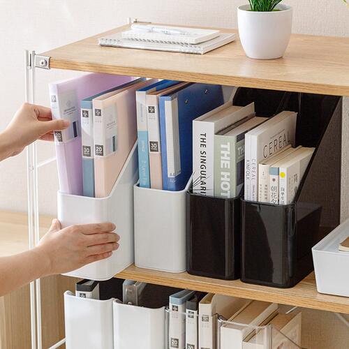甄选加厚文件收纳盒立式文件架书架简易书立桌面文件夹公用品资料