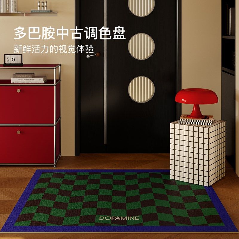 午后柏林中古入户地垫进门垫门口玄关防水防油可擦V免洗皮革脚垫,居家布艺,入户地垫,淘宝优惠券,粉丝福利购,淘宝优惠卷