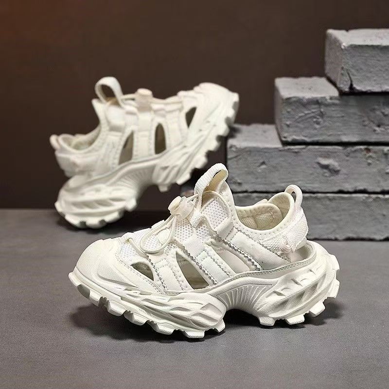 儿童运动凉鞋2025新款夏季男童透气软底沙滩P鞋包头老爹鞋增高凉,童鞋/婴儿鞋/亲子鞋,凉鞋,淘宝优惠券,粉丝福利购,淘宝优惠卷