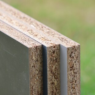 木纹贴面桌面免漆板材衣柜颗粒卫生间隔断板双面M18mm 25mm刨花板