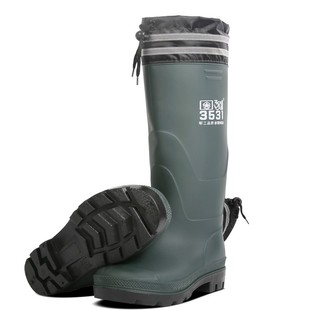 冬季加绒雨鞋男高筒棉水鞋加厚带毛一体雨靴防风S保暖防滑胶鞋套