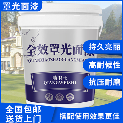 水性真石漆罩光漆防水外墙透明防晒墙E绘保护内墙面油室内外漆18L