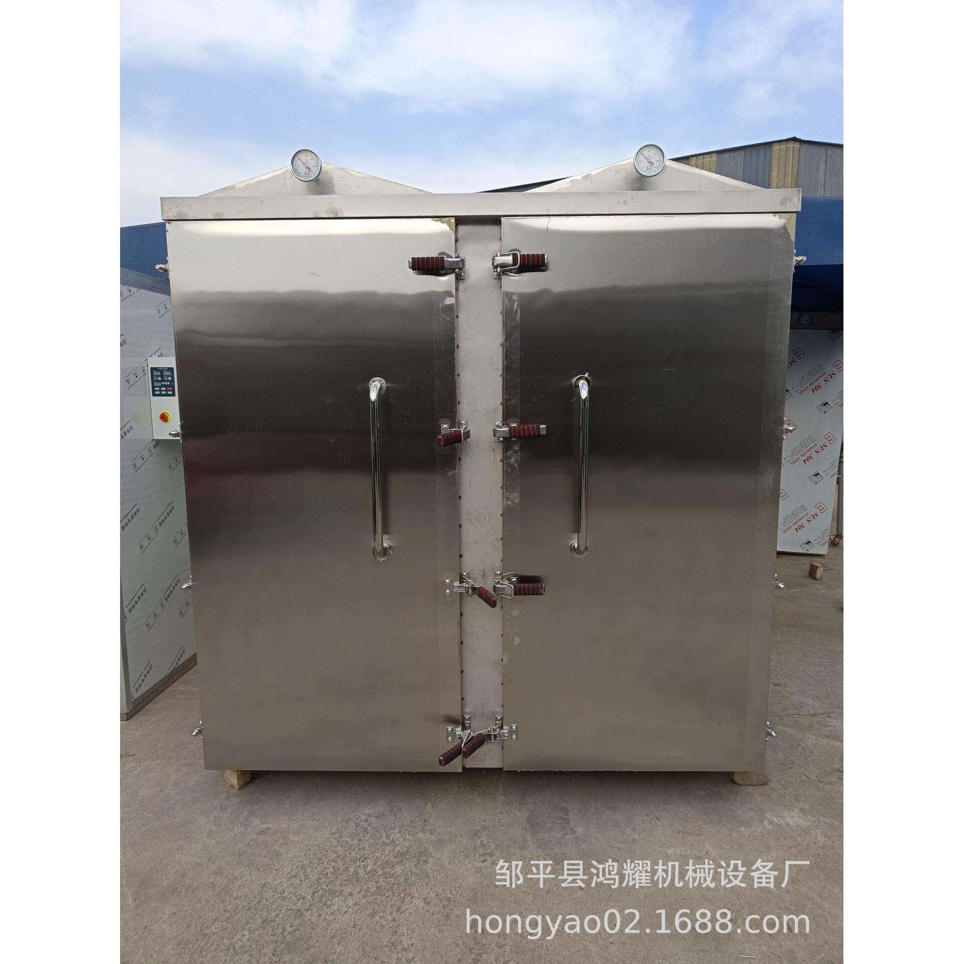 尖顶推车式馒头蒸房加厚款双门蒸房聚氨酯全发泡蒸汽蒸房