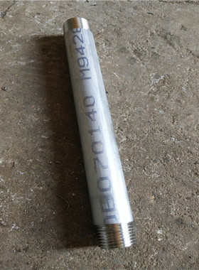 厂家供应DN25X1040MM 加长316L不锈钢管外丝 NPT不锈钢双头外丝