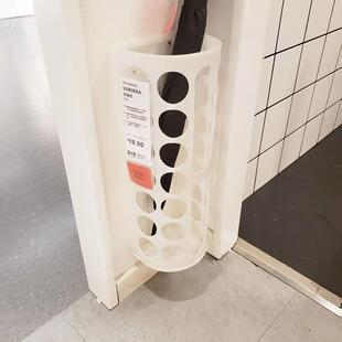 雨伞收纳架家用门口置物架放伞雨伞沥水架壁挂伞桶塑料厨房储物篮