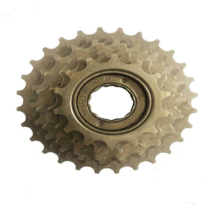 山地车自行车棕色不定位旋式18速飞轮 6片飞轮 塔轮多速 世盟飞轮