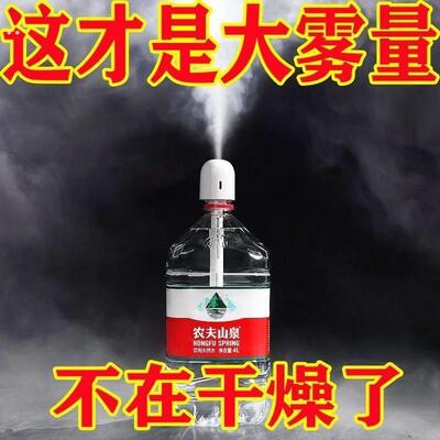 加湿器小型简易家用静音卧室空气车载桶装水1升矿泉水瓶加湿棒