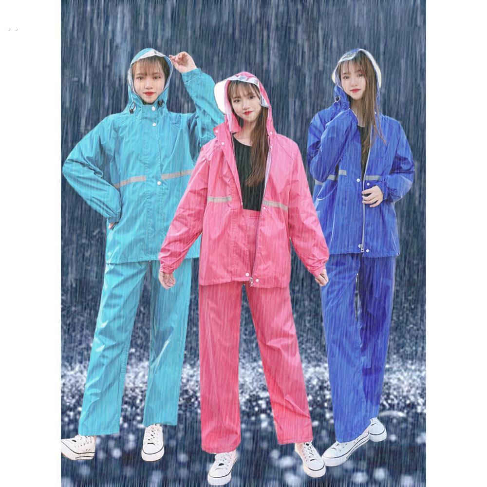 雨衣雨裤套装女骑行单人分体女式双层成人男穿式男款户外全身防水