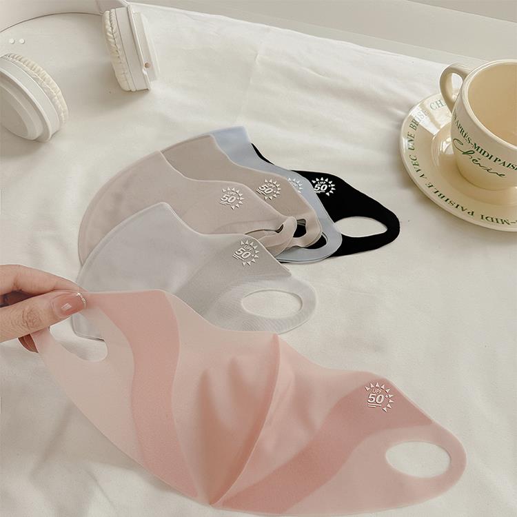 冰凉皮防晒口罩女护眼角冰丝高颜值立体遮阳全脸防紫外线夏季面罩