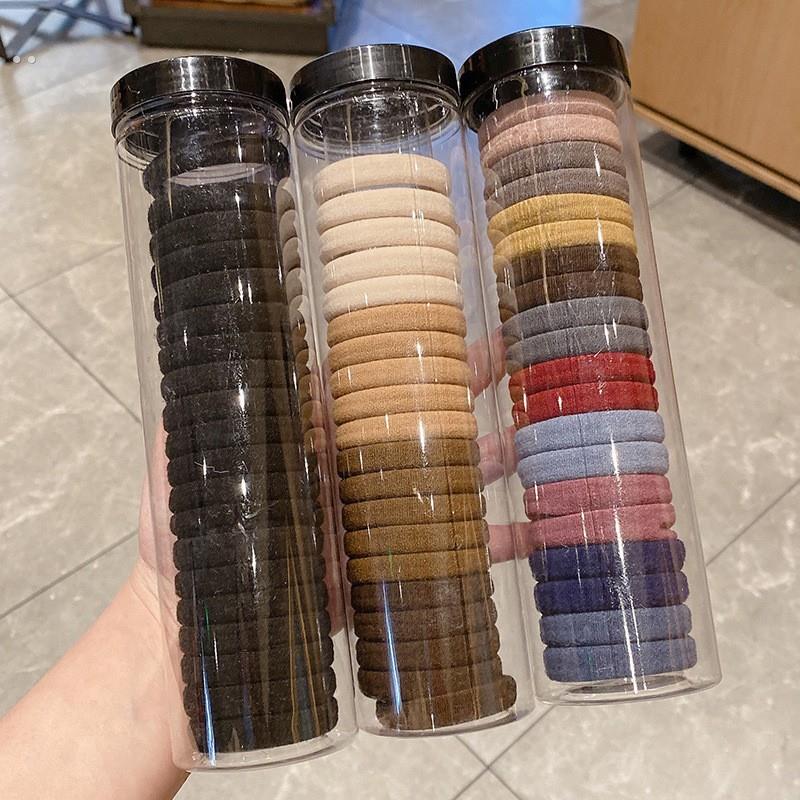 韩版高弹力耐用简约头绳无痕发圈无接缝橡皮筋女扎头头饰发绳