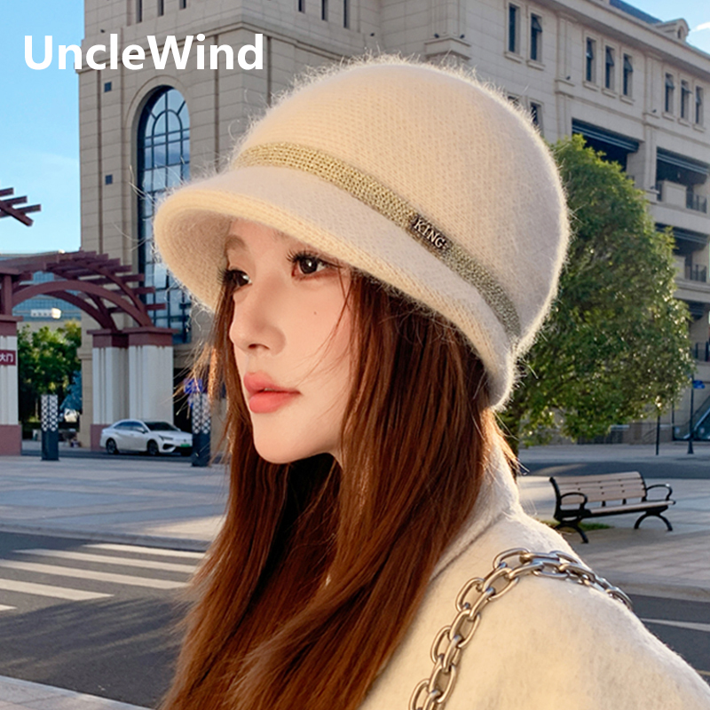 高级感2025新款秋冬帽子女款时尚洋气鸭舌贝雷帽加厚保暖防寒冷帽