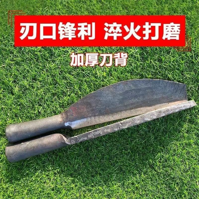 蔑竹刀手工锻造破竹刀锋利野外砍竹农用具园林柴刀弯刀户外丛林