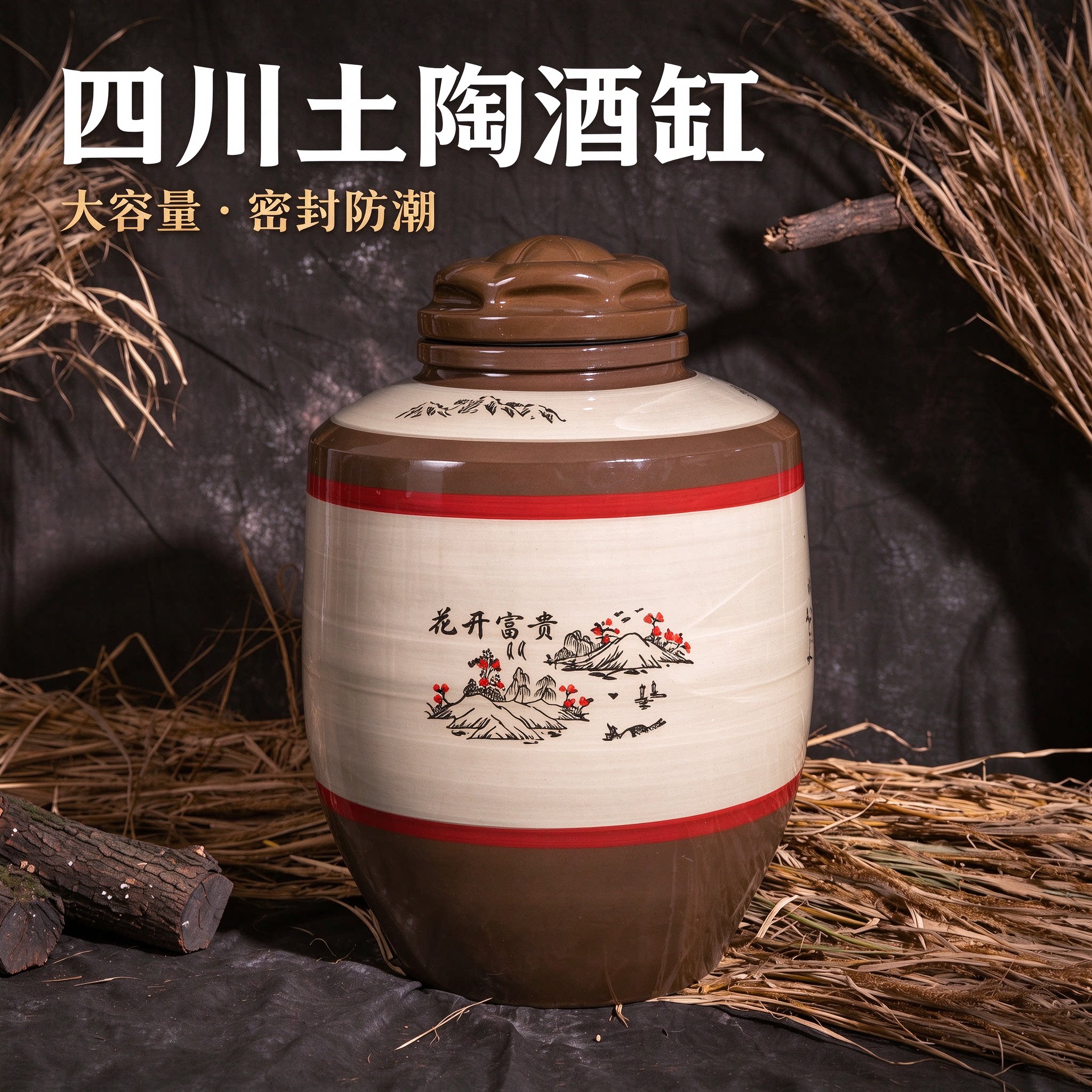 长期存酒专用酒坛子家用密封陶瓷酒坛加厚大容量酒坛酒罐泡酒专用