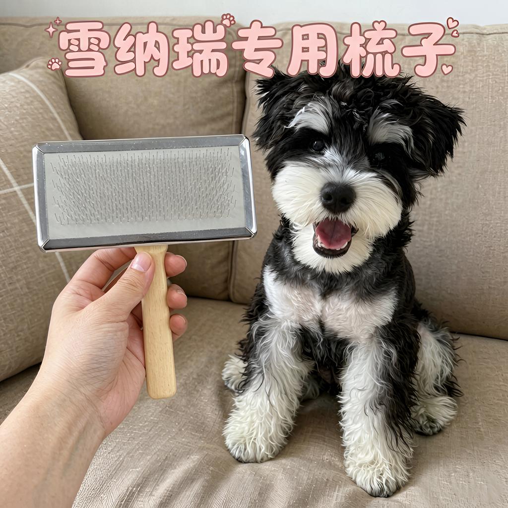 宠物拉毛软针木柄梳开结顺毛