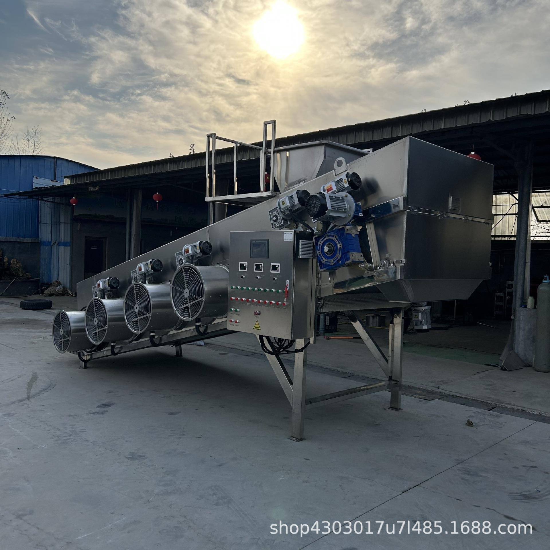 304不锈钢酒糟打茬机全自动摊凉床摊凉机自动加曲晾岔机