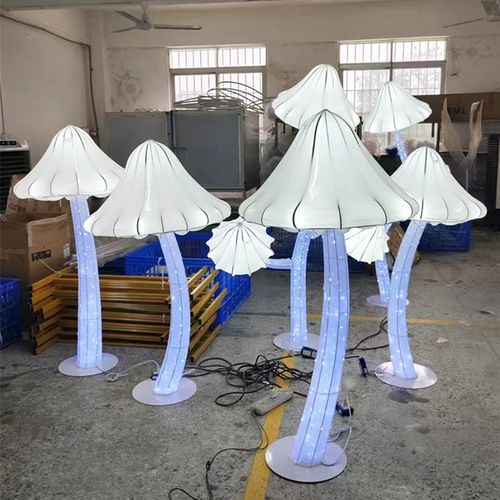 婚庆婚礼道具铁艺蘑p菇路引灯装饰压克力婚礼舞台灯光布置摆件