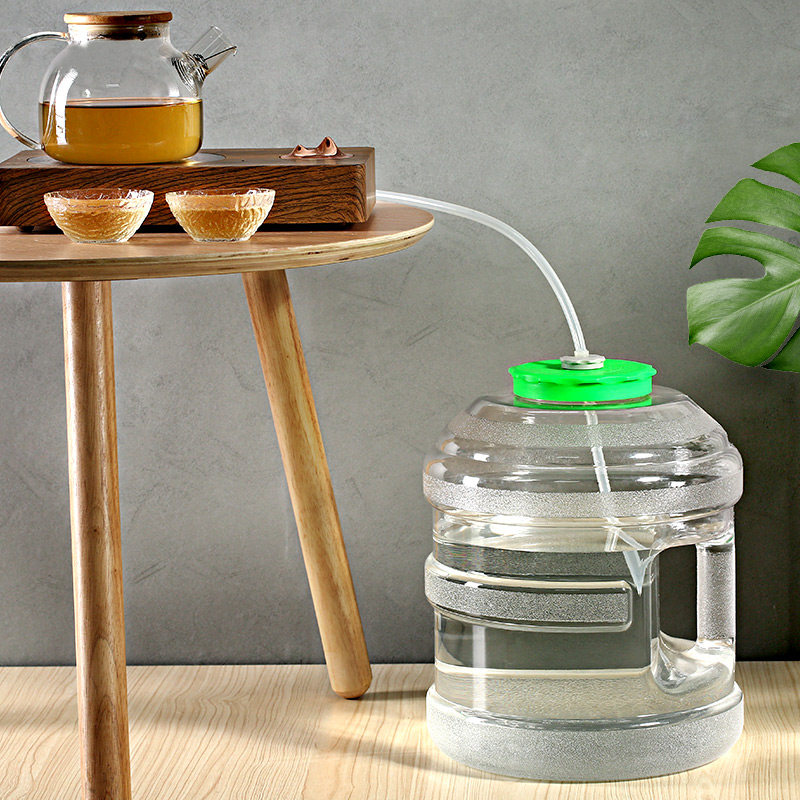 圆形功夫茶矿泉水桶纯净水桶饮用桶装水茶台办O公室抽水PC加厚水