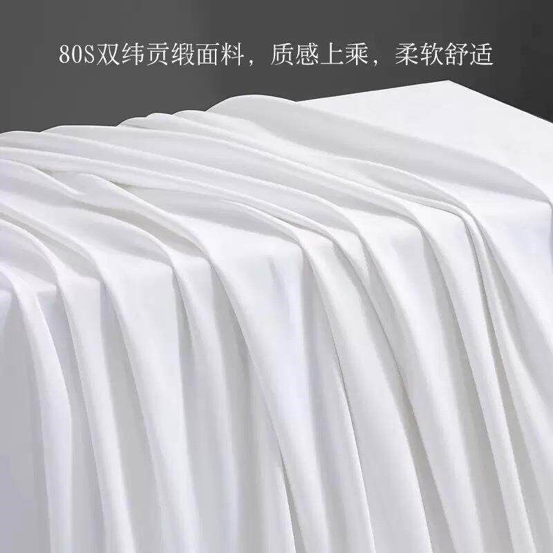 房酒店布草WJ-Y-20q2全棉锻床单被套宾馆民被宿客贡缎条四件套床