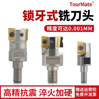 两件式BAP300RBAP400R锁牙式铣刀头1604数控抗震刀杆U1135螺纹刀