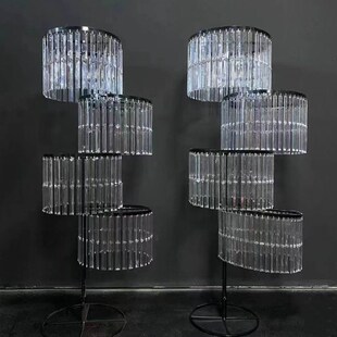 韩式亚克力水晶珠帘昭华路引婚y礼堂宴会厅欧铁艺韶华摆件婚庆道