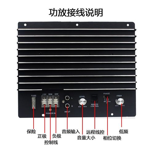 新品1500W发烧大功率p10寸12寸低音炮功放板无源低音炮单路功放12
