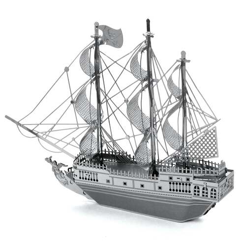 黑珍珠海盗船DIY手工3D金属拼图成人立体模型拼插拼装益智玩具高