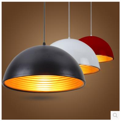 简约现代半圆铝材吊灯餐厅灯卧室灯个性创意酒吧火锅店咖啡厅灯具